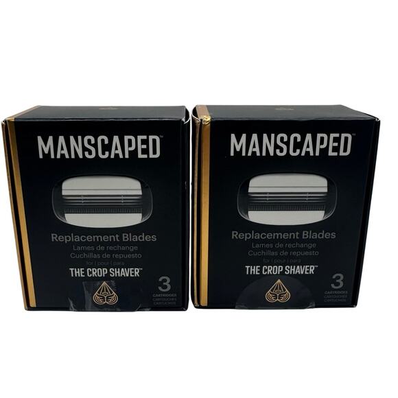 Manscaped The Crop Shaver Razor Blades 3-Pack NOB SkinSafe (Unused) - Picture 1 of 4
